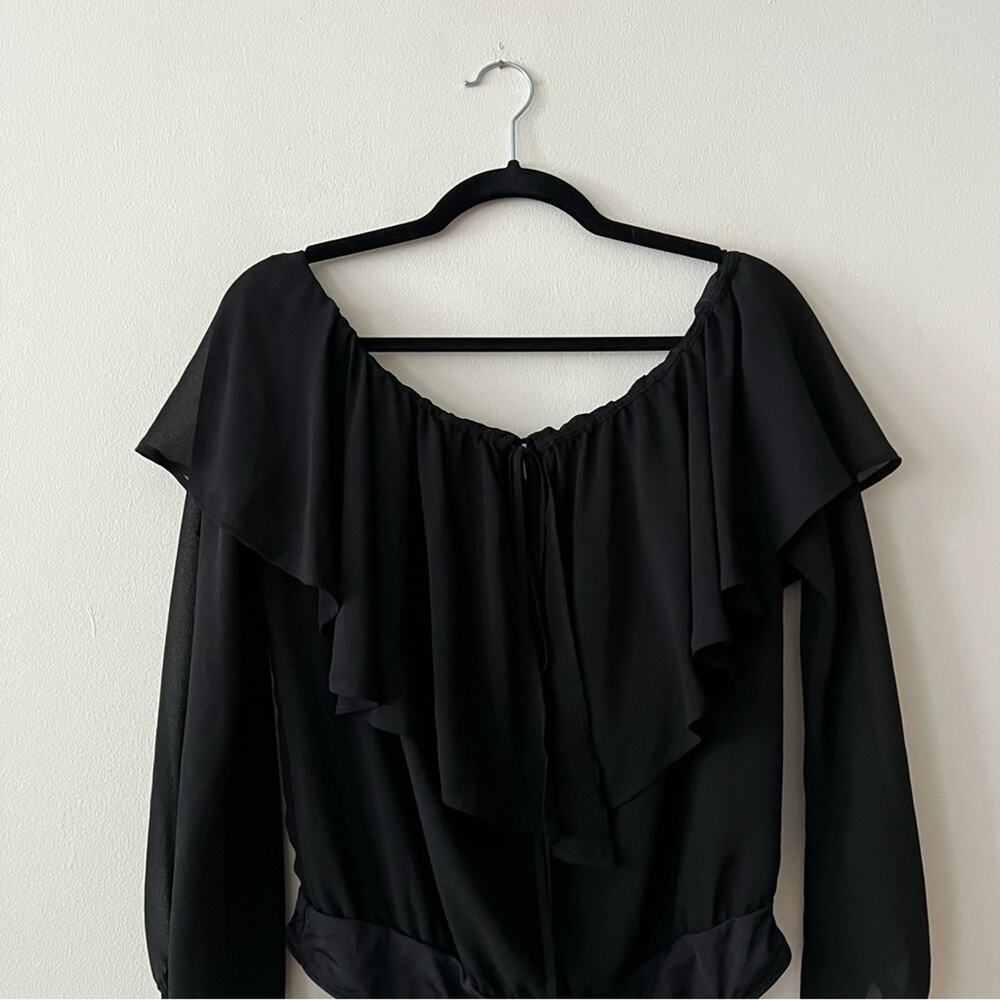 LPA Remi Black Off-the-Shoulder Bodysuit - Picture 5 of 9